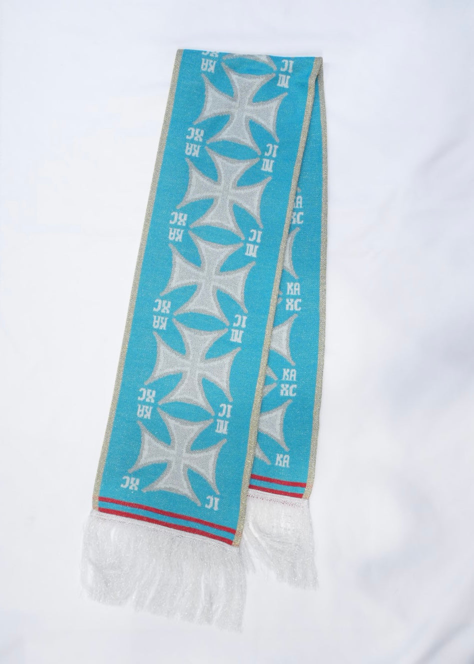 SHORT CROSSED SCARF