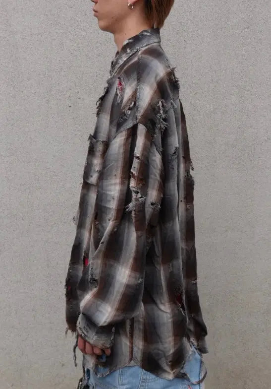 DESTROYED MEGA FLANNEL - Anann