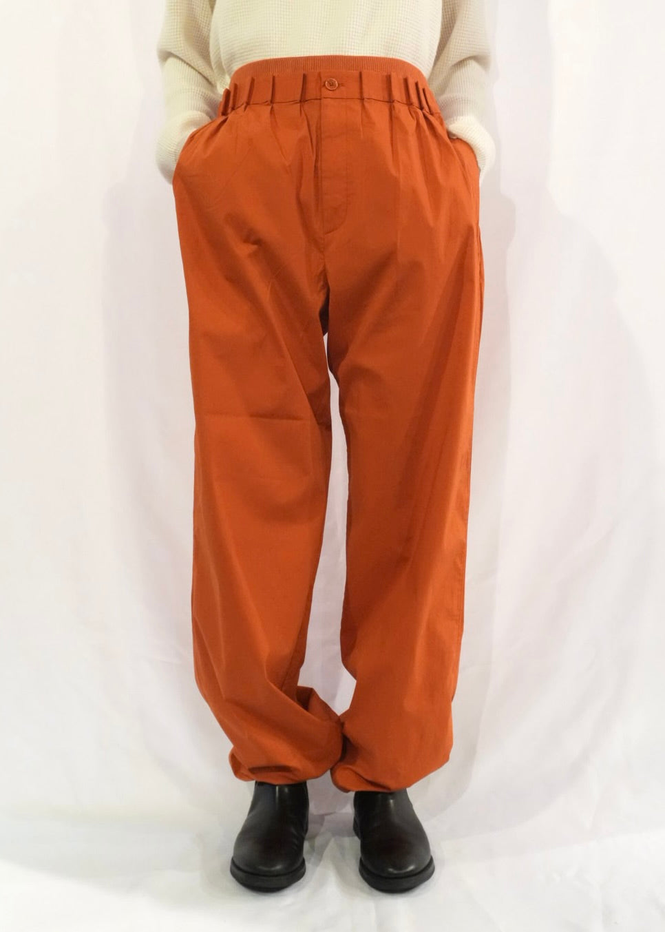 GATHERED WAIST TRACKSUIT BOTTOM