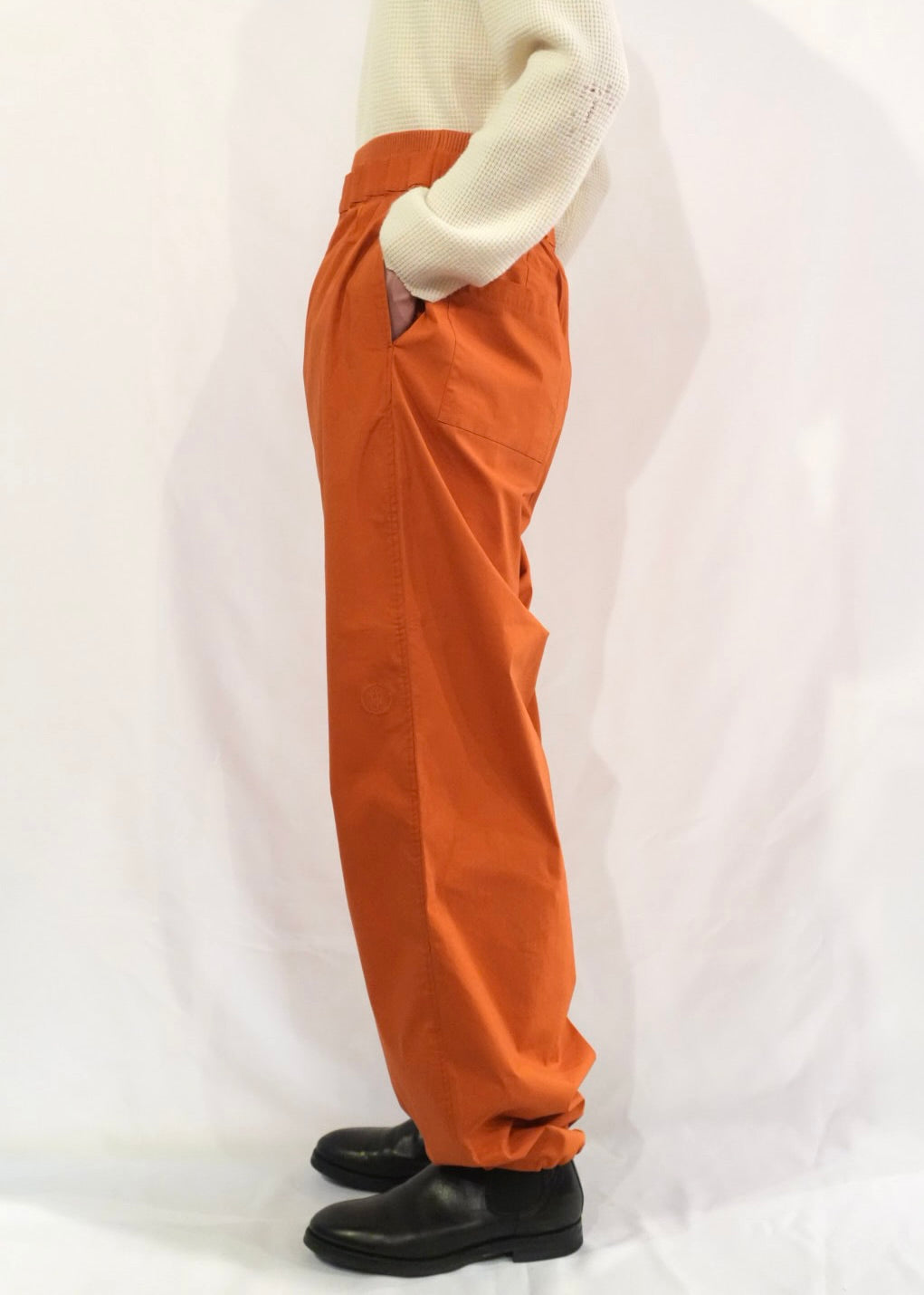 GATHERED WAIST TRACKSUIT BOTTOM