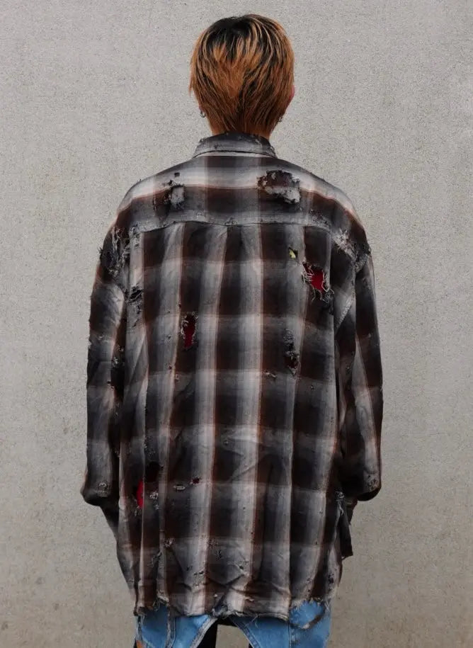 DESTROYED MEGA FLANNEL - Anann