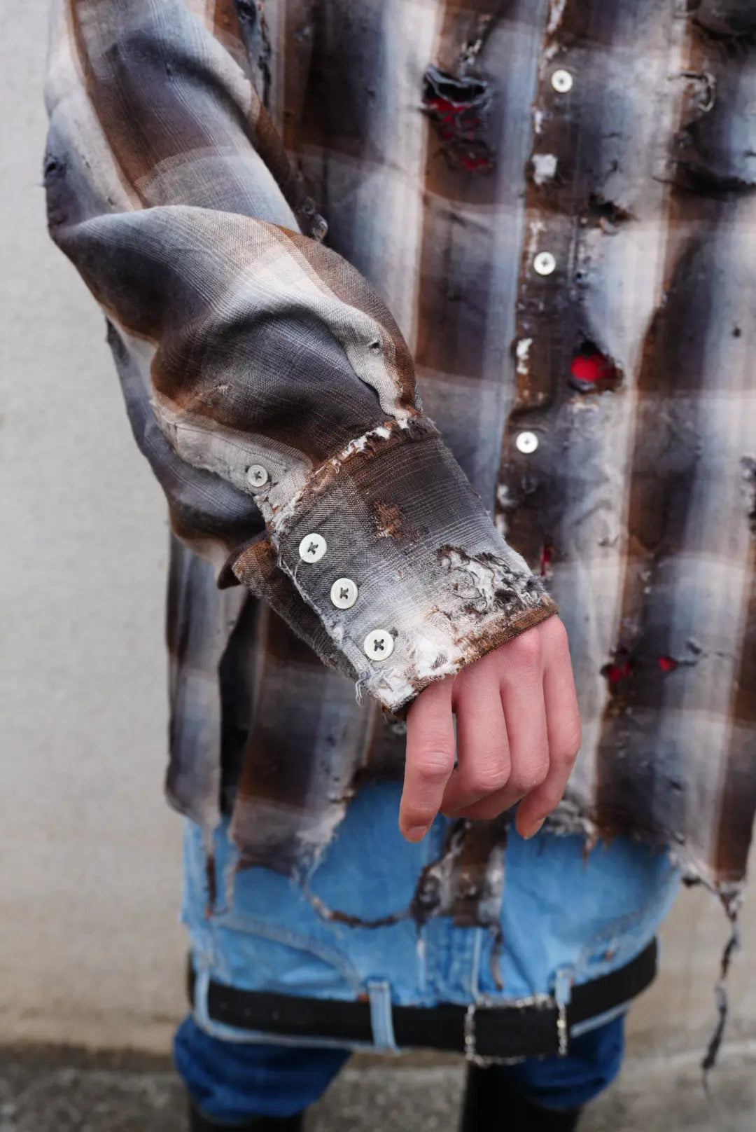 DESTROYED MEGA FLANNEL - Anann