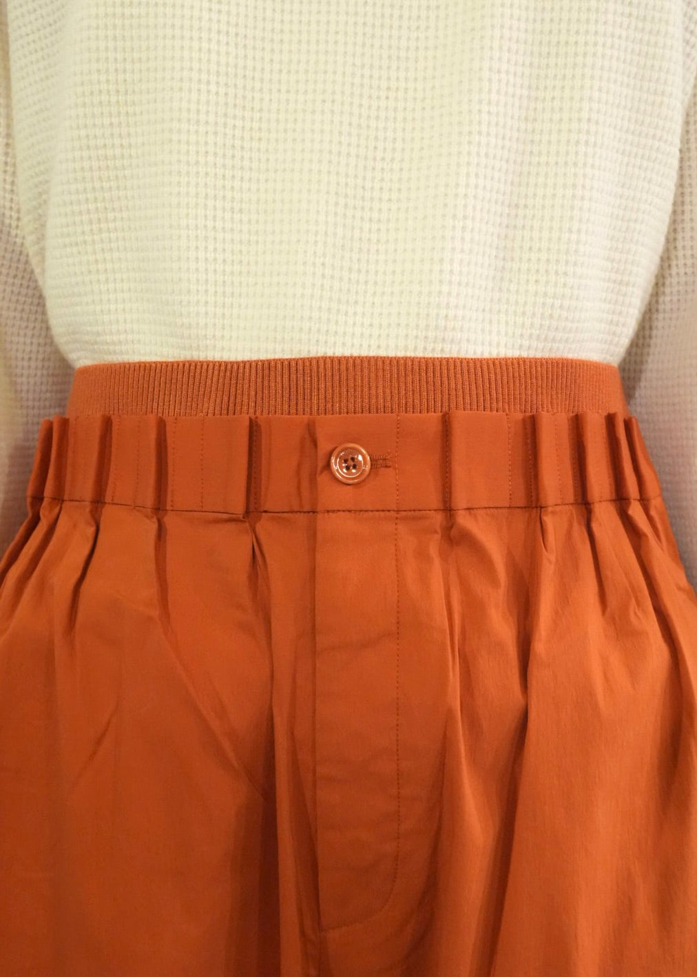 GATHERED WAIST TRACKSUIT BOTTOM