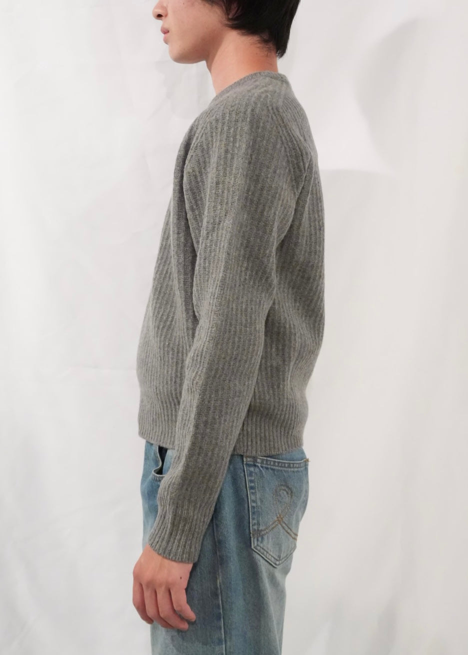 RIBBED RAGLAN SWEATER