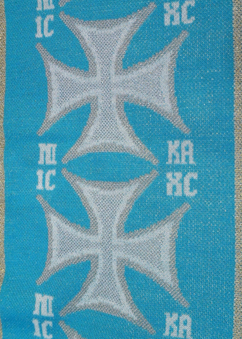 SHORT CROSSED SCARF