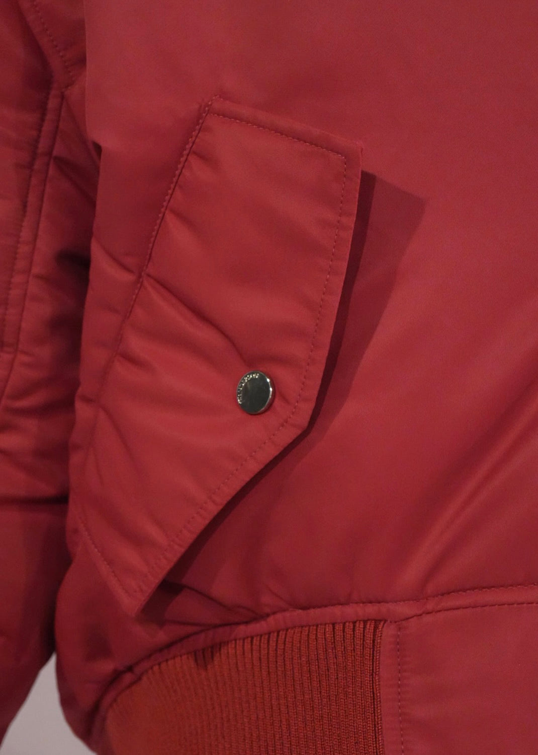 OVERSIZED CURVED HEM BOMBER JACKET