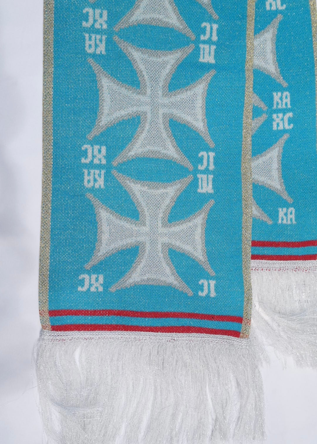 SHORT CROSSED SCARF