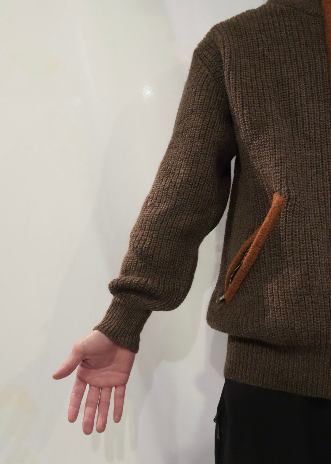 RANRA Bokasafn wool-blend zip-up sweater