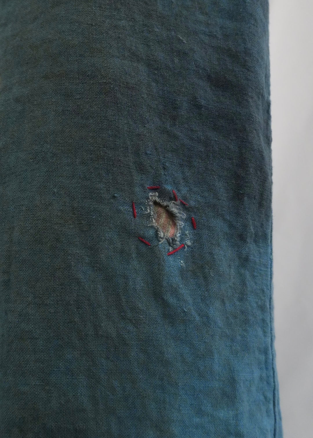 LESSIX 26ss Light Blue Distressed pants