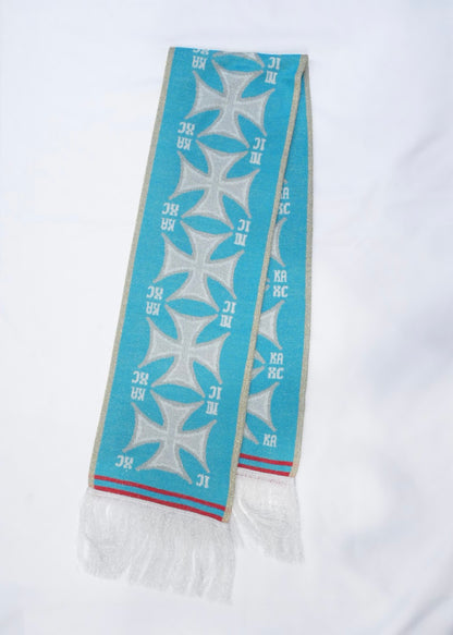 SHORT CROSSED SCARF