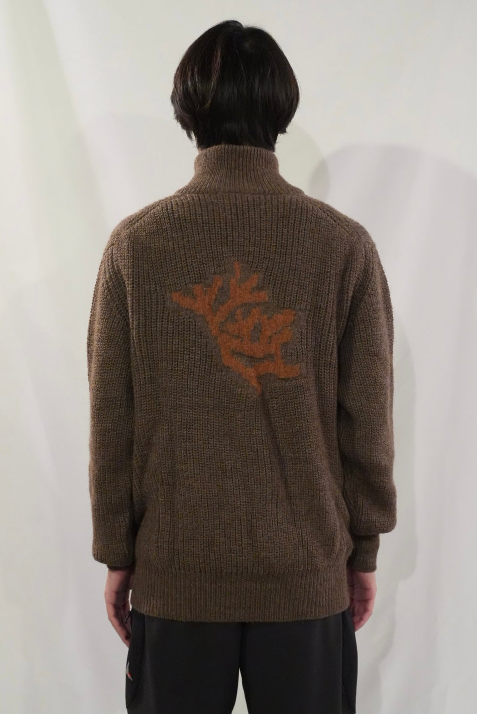 RANRA Bokasafn wool-blend zip-up sweater