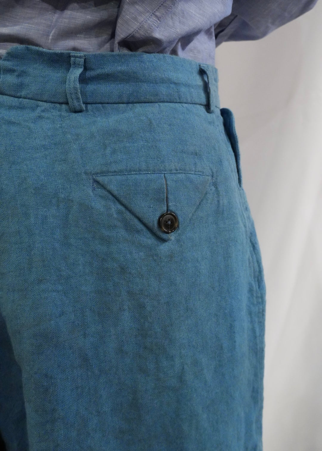 LESSIX 26ss Light Blue Distressed pants