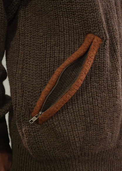 RANRA Bokasafn wool-blend zip-up sweater