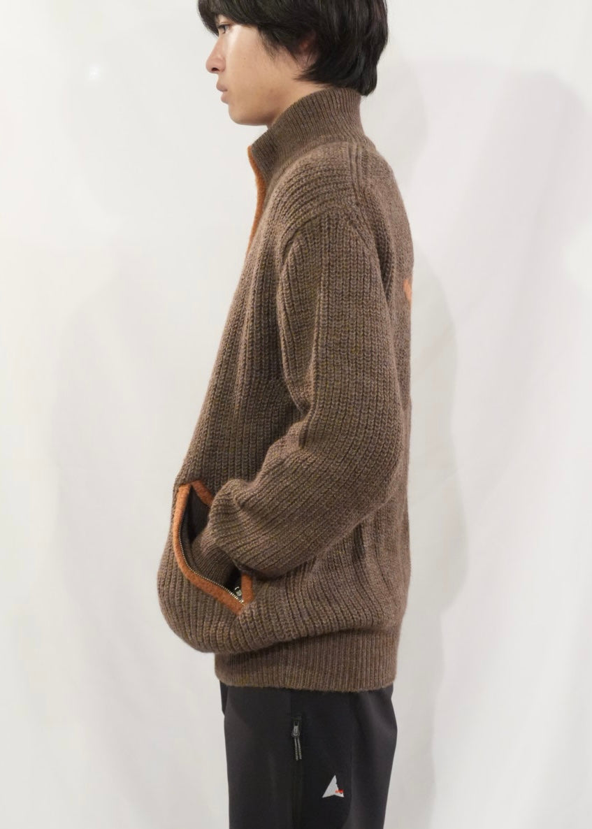 RANRA Bokasafn wool-blend zip-up sweater