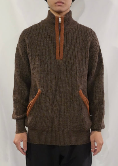 RANRA Bokasafn wool-blend zip-up sweater