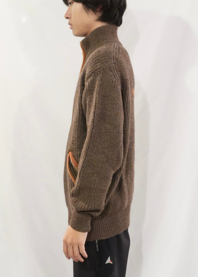 RANRA Bokasafn wool-blend zip-up sweater