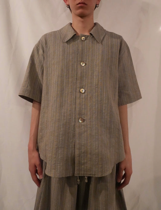 Phenomena stripe Coat Shirt - Anann