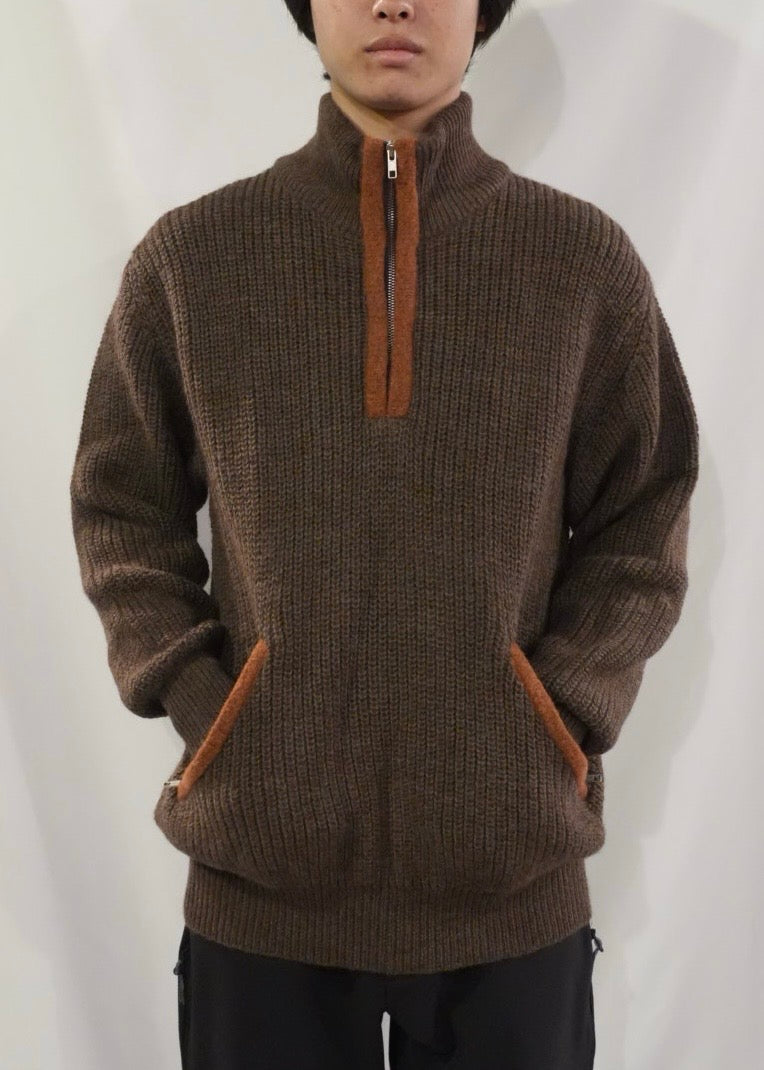 RANRA Bokasafn wool-blend zip-up sweater