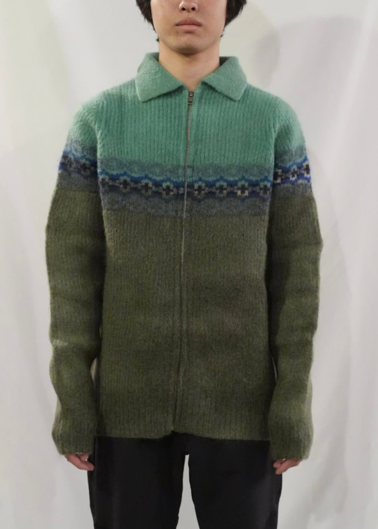 RANRA Vima Mohair Blend Full Zip Cardigan