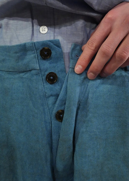 LESSIX 26ss Light Blue Distressed pants