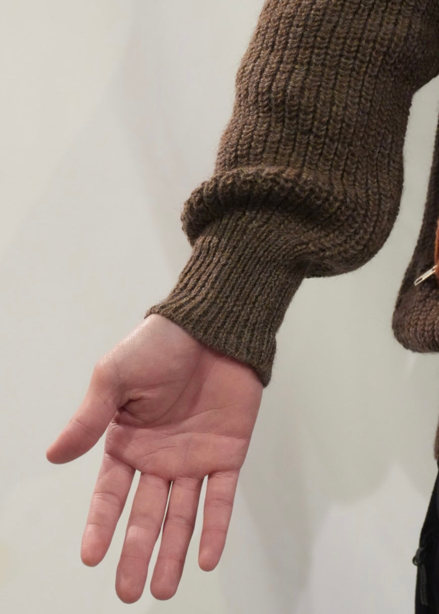 RANRA Bokasafn wool-blend zip-up sweater