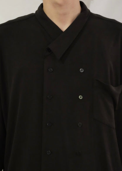 Liquid double breasted shirt