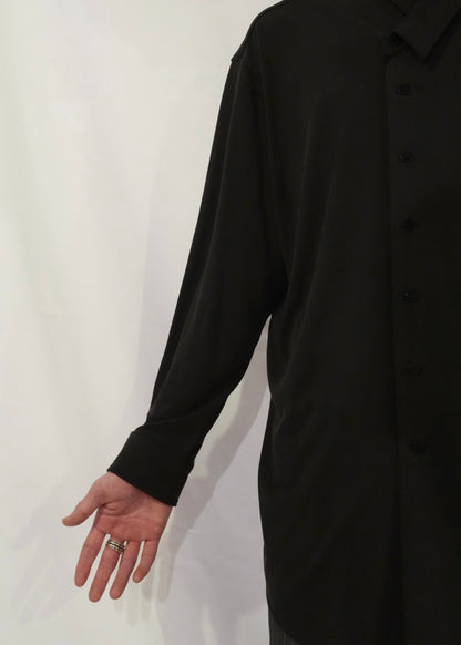 Liquid double breasted shirt