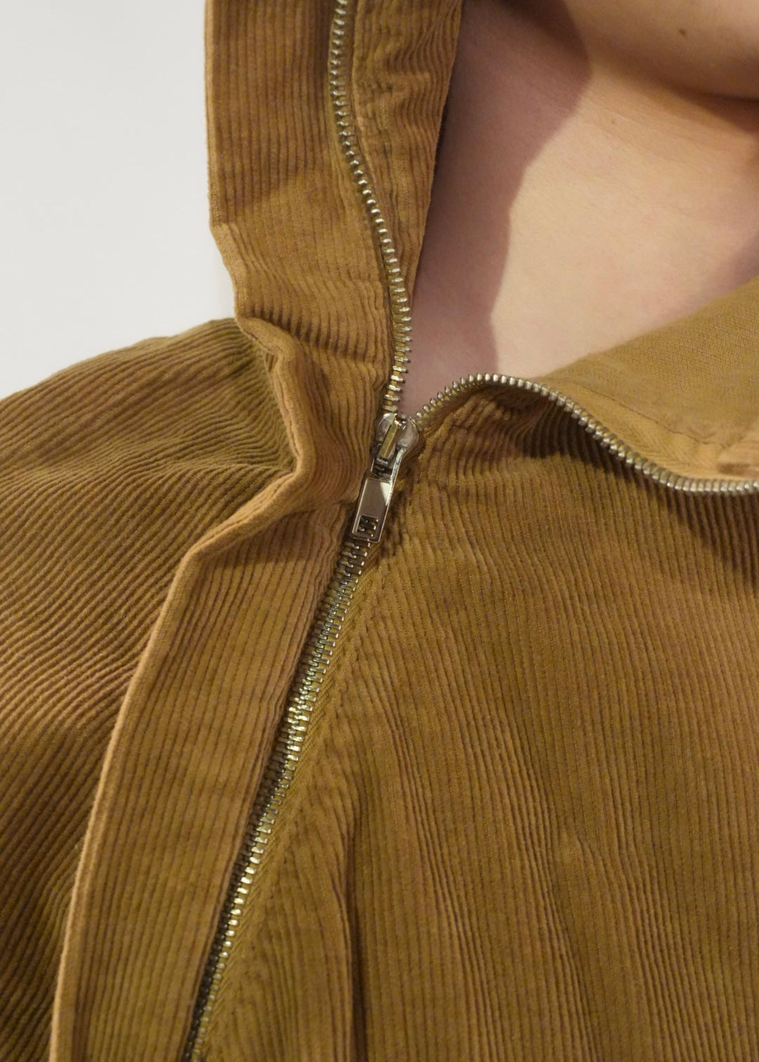 RANRA Side-Zip Corduroy Hoodie