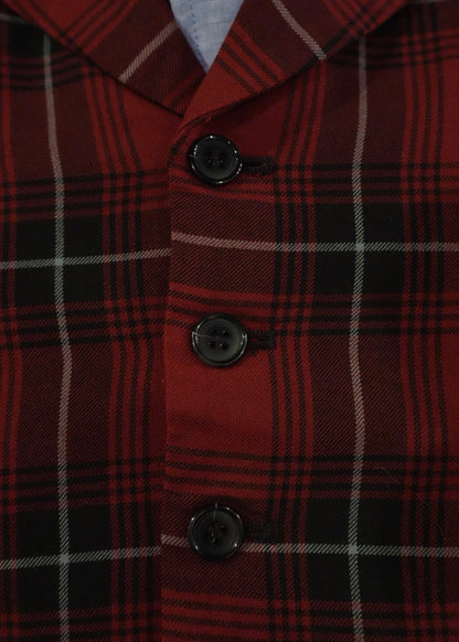 tartan check vest