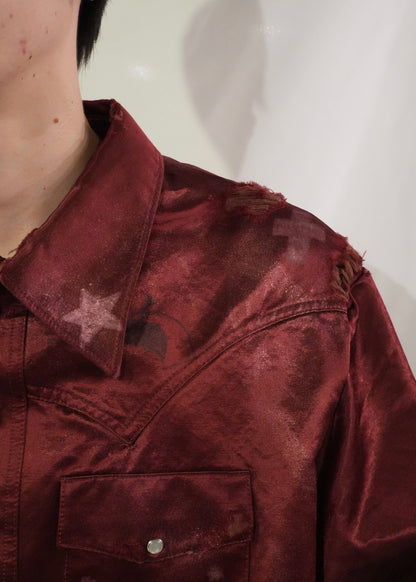 SCRIBBLE SHIRT - PURPLE