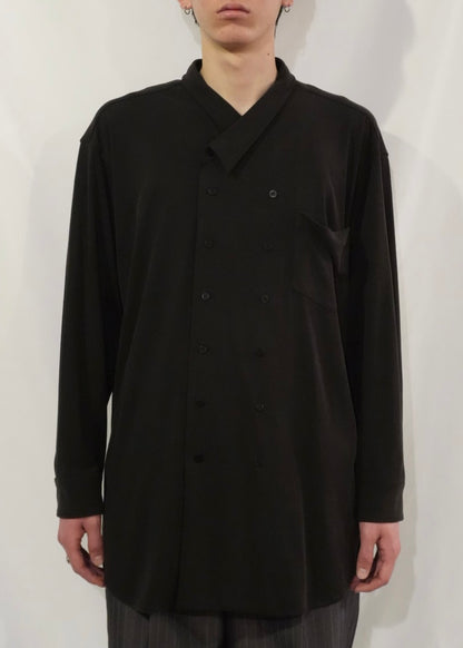 Liquid double breasted shirt