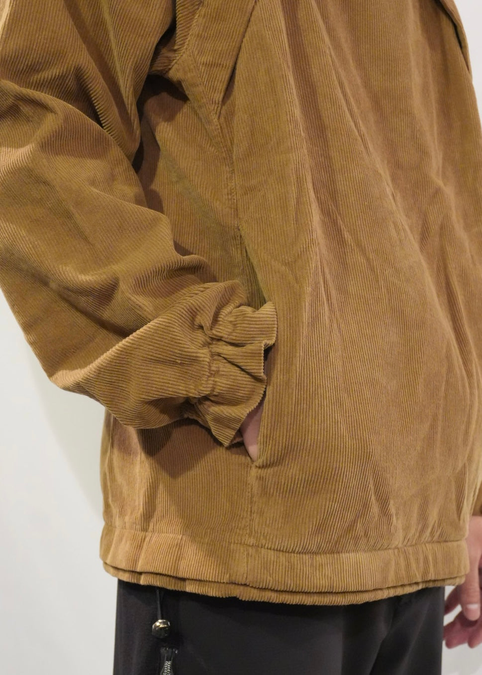 RANRA Side-Zip Corduroy Hoodie