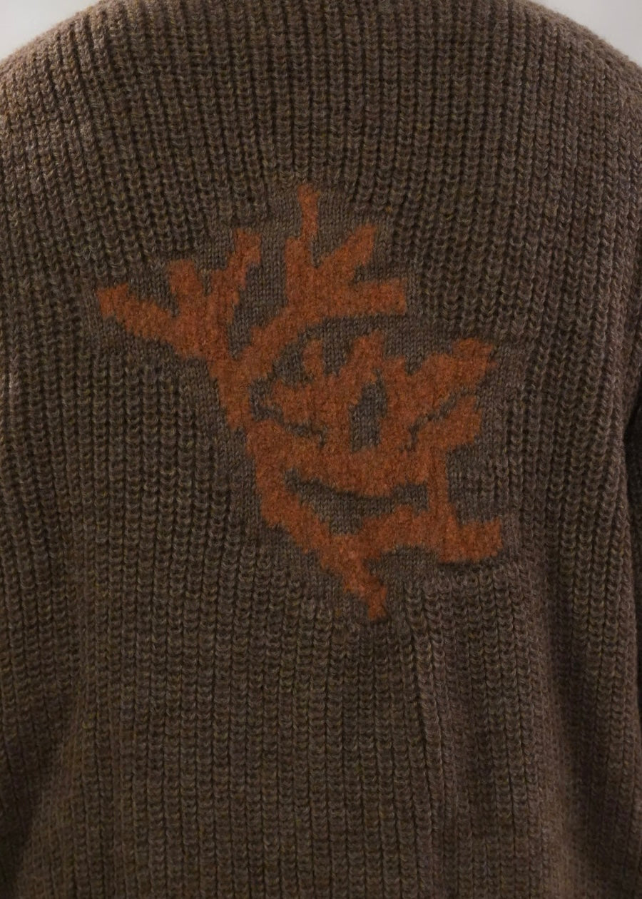 RANRA Bokasafn wool-blend zip-up sweater