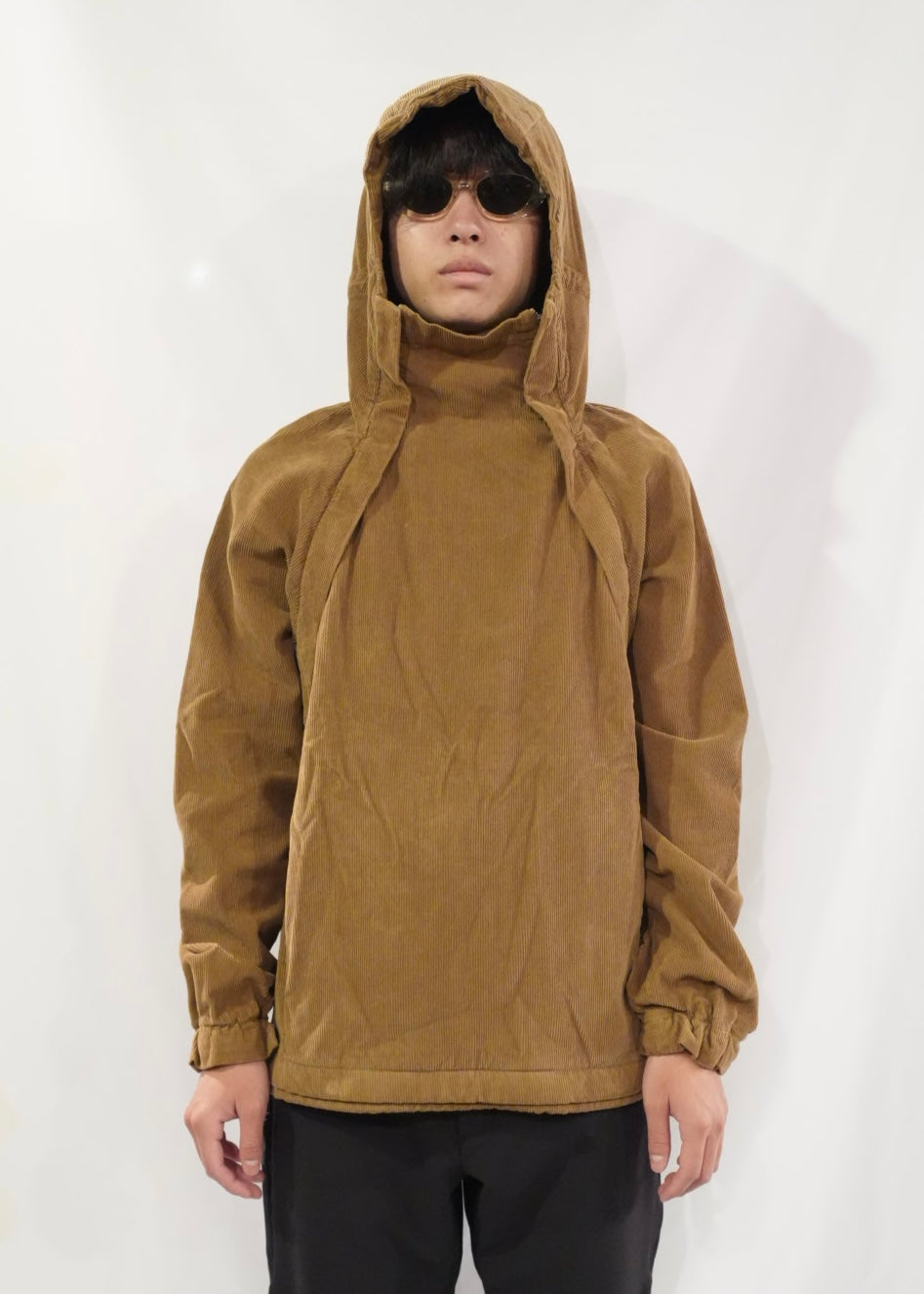 RANRA Side-Zip Corduroy Hoodie