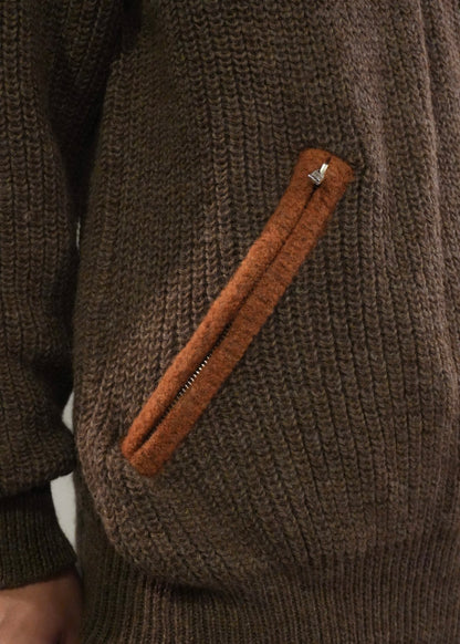 RANRA Bokasafn wool-blend zip-up sweater