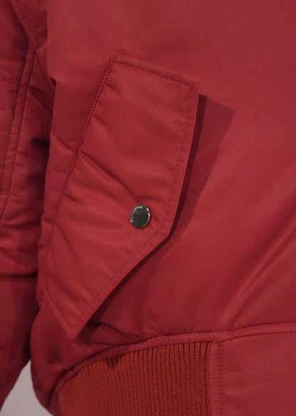 OVERSIZED CURVED HEM BOMBER JACKET