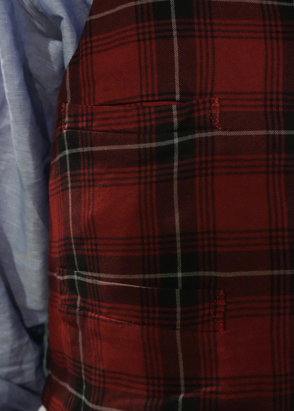 tartan check vest