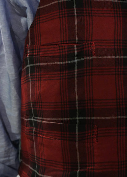 tartan check vest