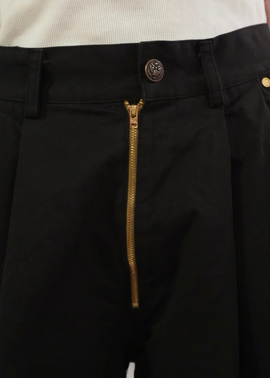 DYED FRONT ZIP SHORTS